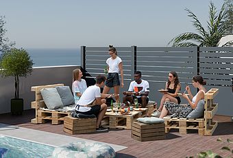 Clôture Design Clôture Jivy (lames 120)