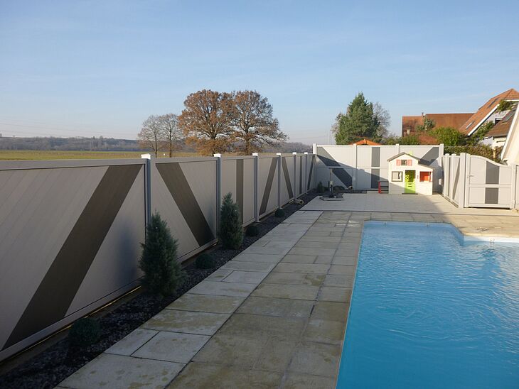 Installation de brise-vue en alu