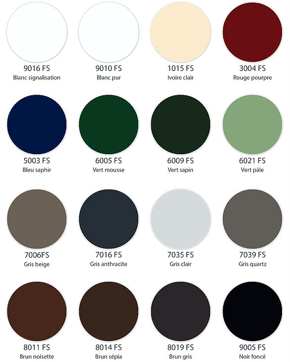 Couleurs standards Tschoeppé