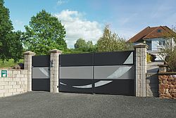 Portail en aluminium Hati - à Cassettes