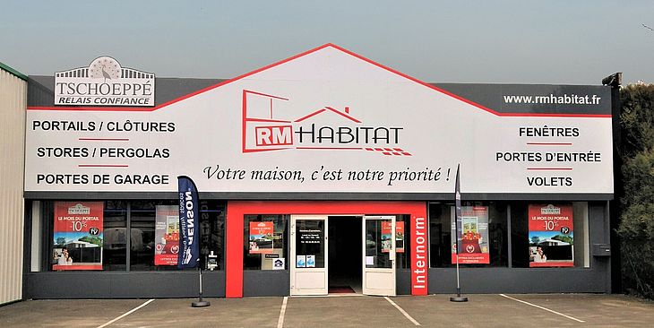 Magasin de RM HABITAT, spécialiste du portail alu à Rouen