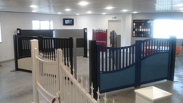 Le show-room de LEMOUCHEUX - Installateur de portails alu à Lessay (50)