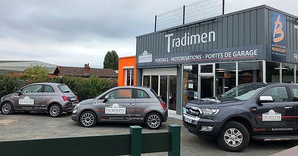 Le show-room de TRADIMEN, installateur de portails alu à Blois (41-Loir-et-Cher)