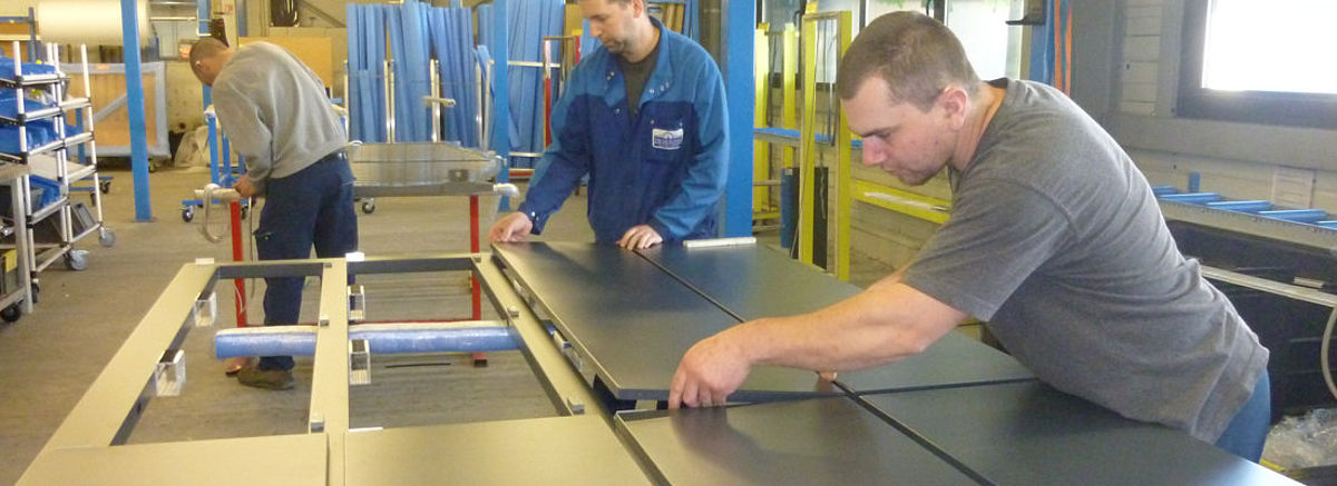 L'assemblage des portails Tschoeppé