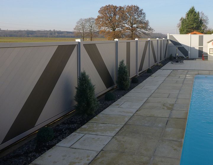 Brise-vue alu Discretion bicolore